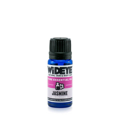 Natural aromatherapy essential oil Jasmine 5% in glass bottle by WiDEYE.