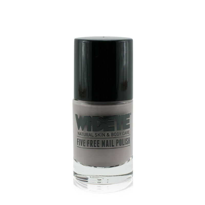 Mink grey nail varnish in glass bottle by WiDEYE.