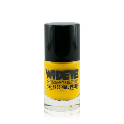 Bright bold yellow nail varnish in glass bottle by WiDEYE
