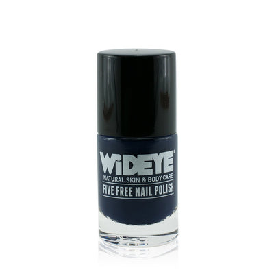 Dark blue nail varnish in glass bottle by WiDEYE