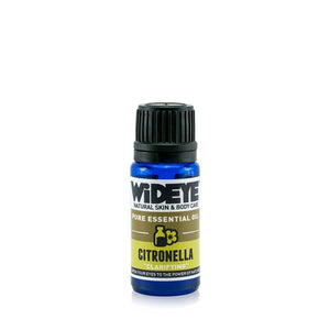 Natural aromatherapy Citronella essential oil in glass bottle by WiDEYE