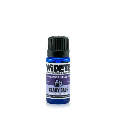 Natural aromatherapy Clary Sage essential oil in glass bottle by WiDEYE
