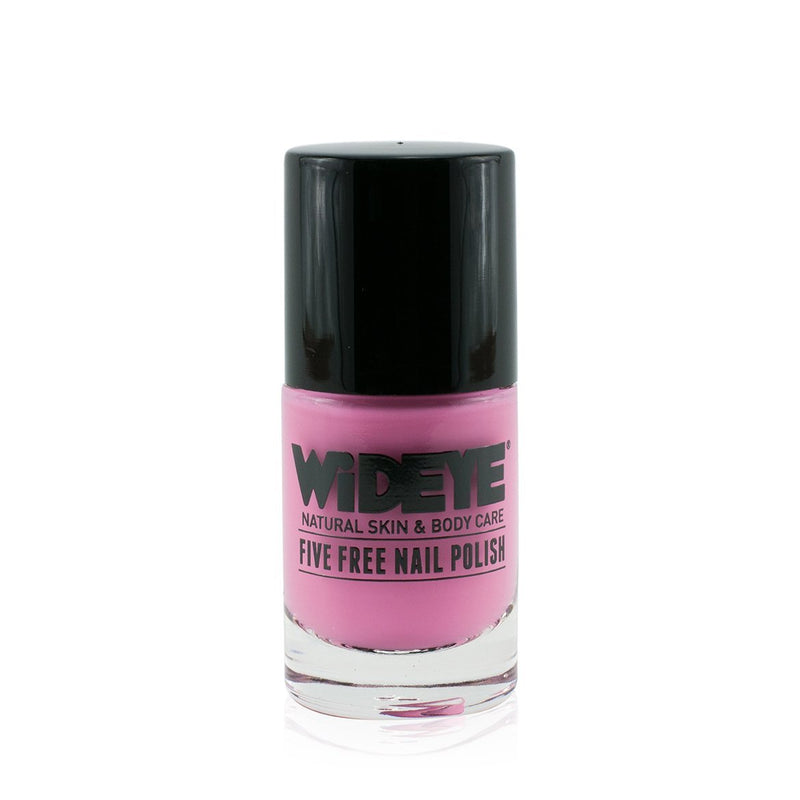 Baby pink nail polish in glass bottle by WiDEYE.