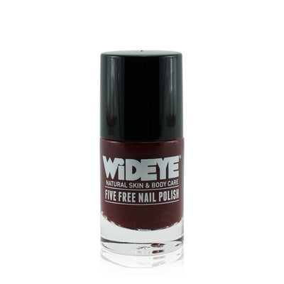 Dark red nail varnish in glass bottle by WiDEYE
