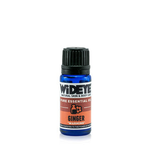Natural aromatherapy Ginger essential oil in glass bottle by WiDEYE