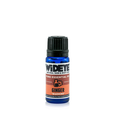 Natural aromatherapy Ginger essential oil in glass bottle by WiDEYE