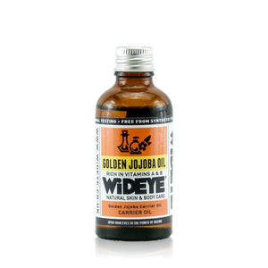 Natural aromatherapy Jojoba carrier oil for massage and blending in glass bottle by WiDEYE.