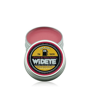 Natural vegetarian skincare 'Lip Fuel' lip balm in aluminium tin handmade by WiDEYE in Rye.