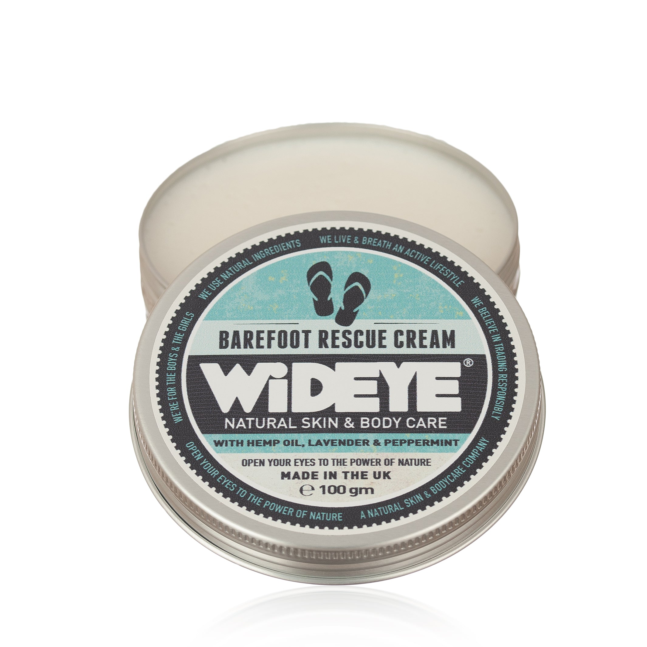 WiDEYE | Barefoot Rescue Natural Foot Cream | With Hemp Oil, Lavender ...